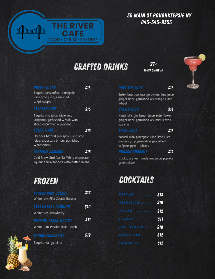 The River Cafe menu board