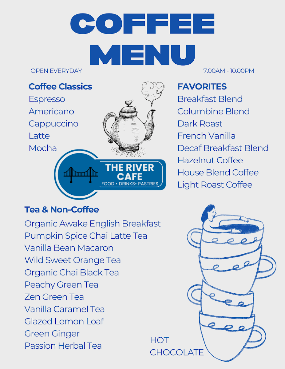 The River Cafe menu board