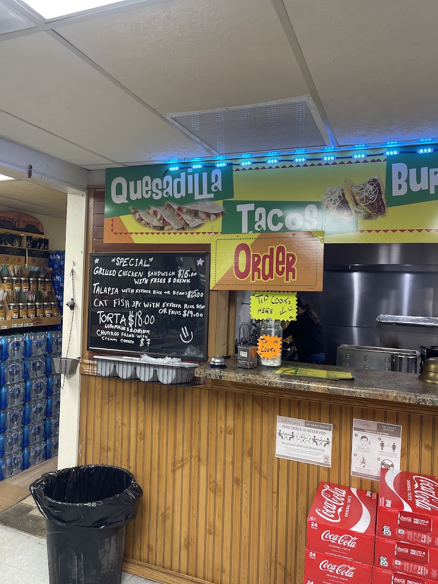 Dakota Check Cashing & Service menu board