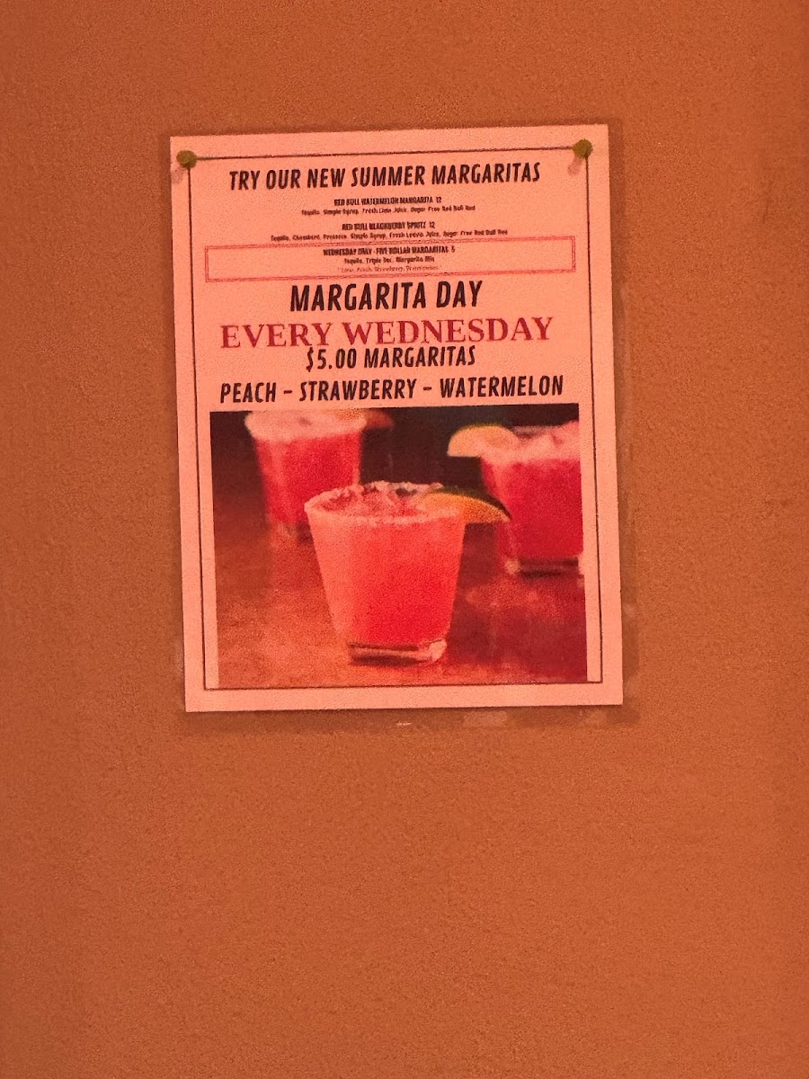 Sloppy Joes Bar & Grill menu board