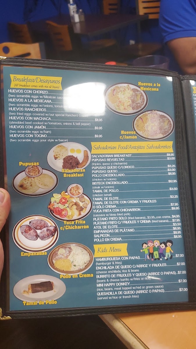 Cancun Mexican Cuisine menu board