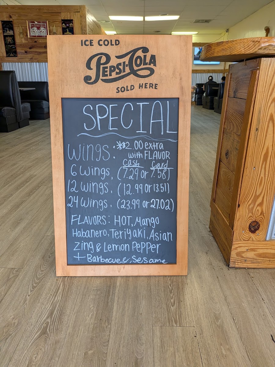 Thai Kitchen menu board