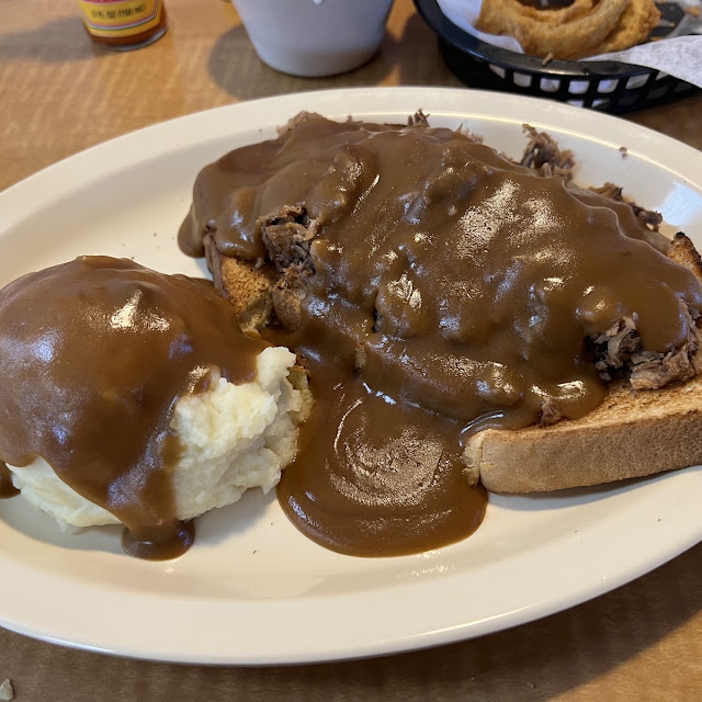 Open Faced Roast Beef Sandwich