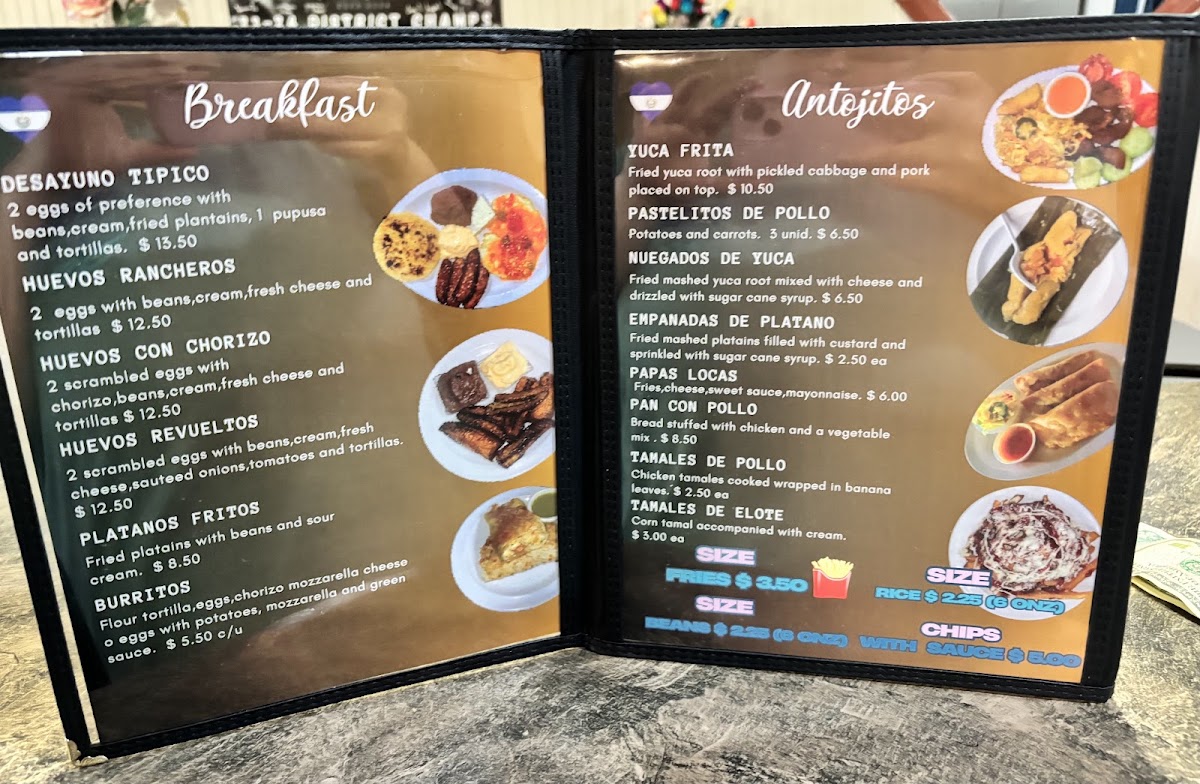 Su Casita menu board