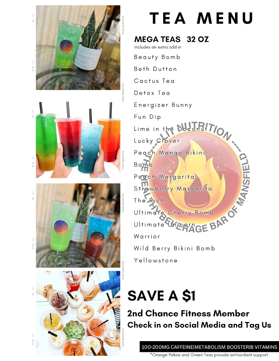 Lit Nutrition menu board