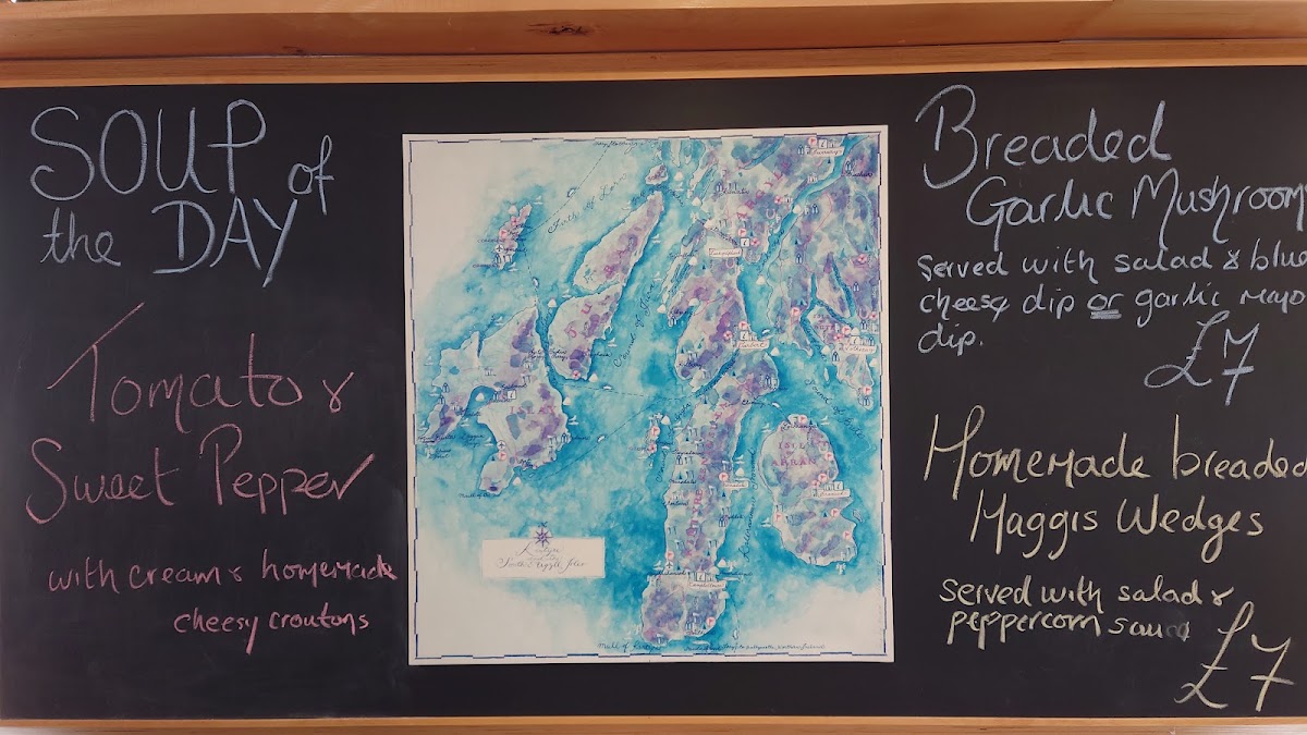 Tea on the Quay Cafe menu board