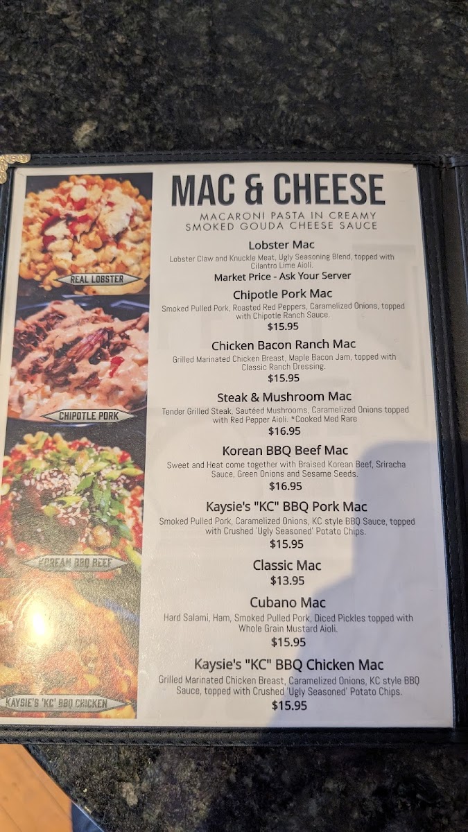 Spring Creek Grille by Ugly Graffiti menu board