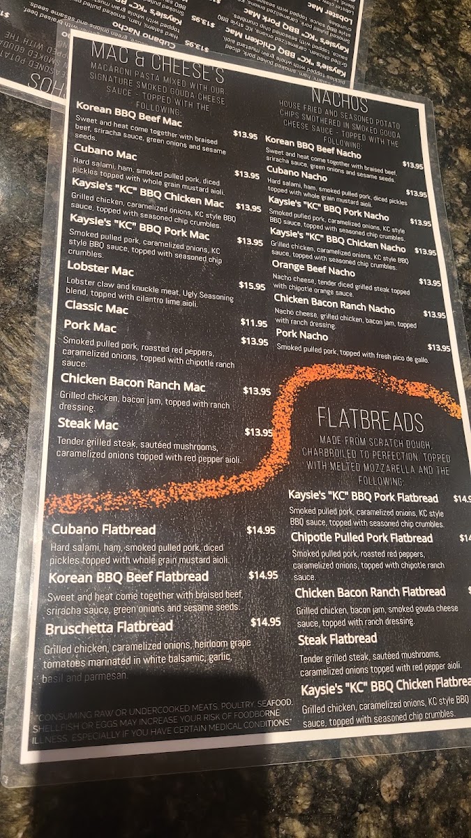 Spring Creek Grille by Ugly Graffiti menu board