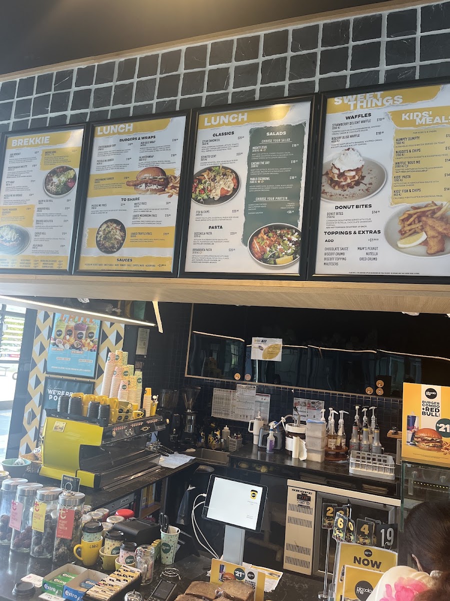 Piccolo Me ICW Wollongong menu board