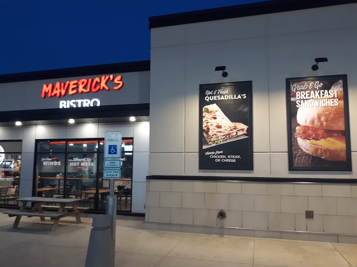 Maverick's Bistro menu board