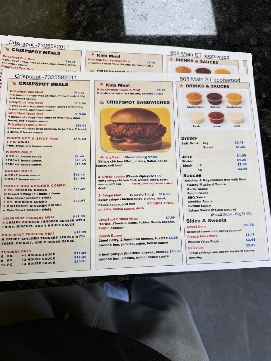 CrispSpot menu board