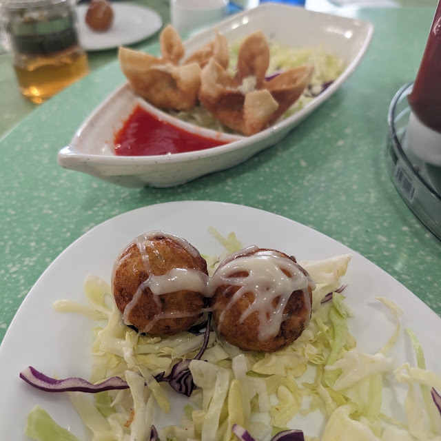 Crispy Gau Gee and Crab Rangoon