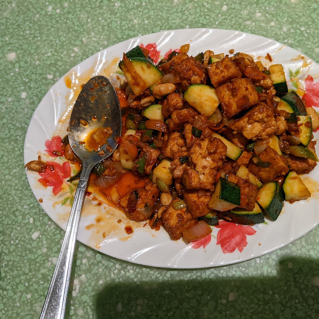 Kung Pao Tofu with Mixed Vegetables