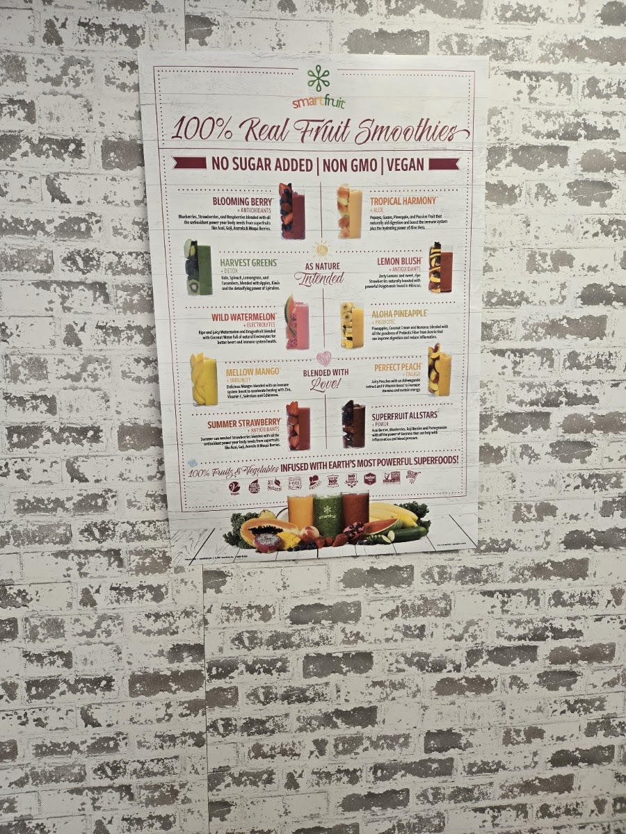 Smoothie Social menu board