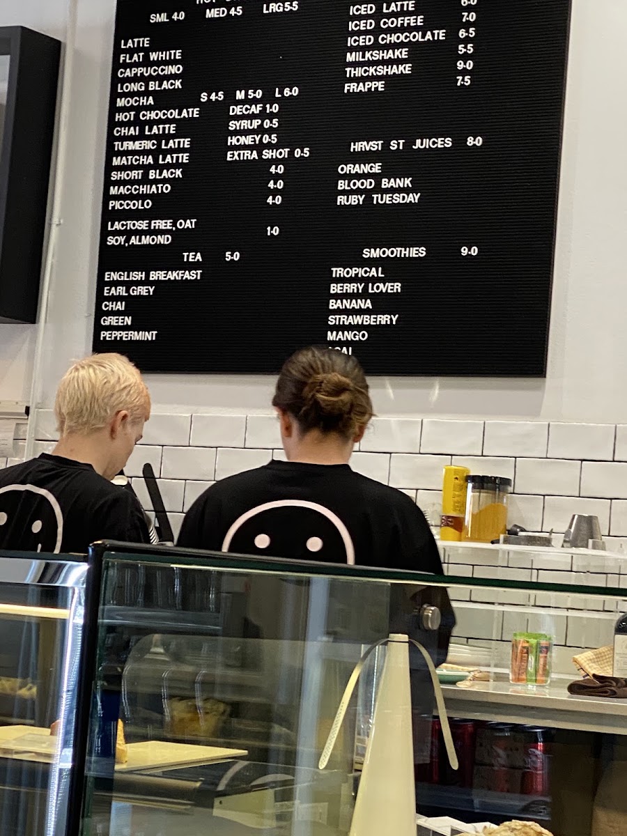 Beaudesert Cafe menu board