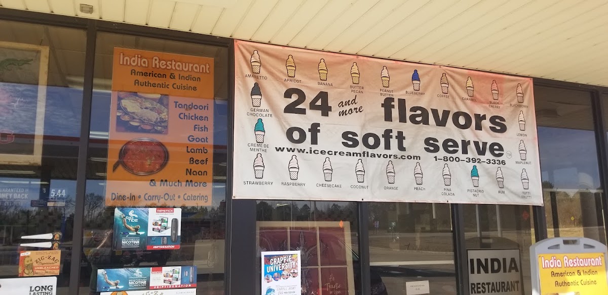 India Restaurant menu board