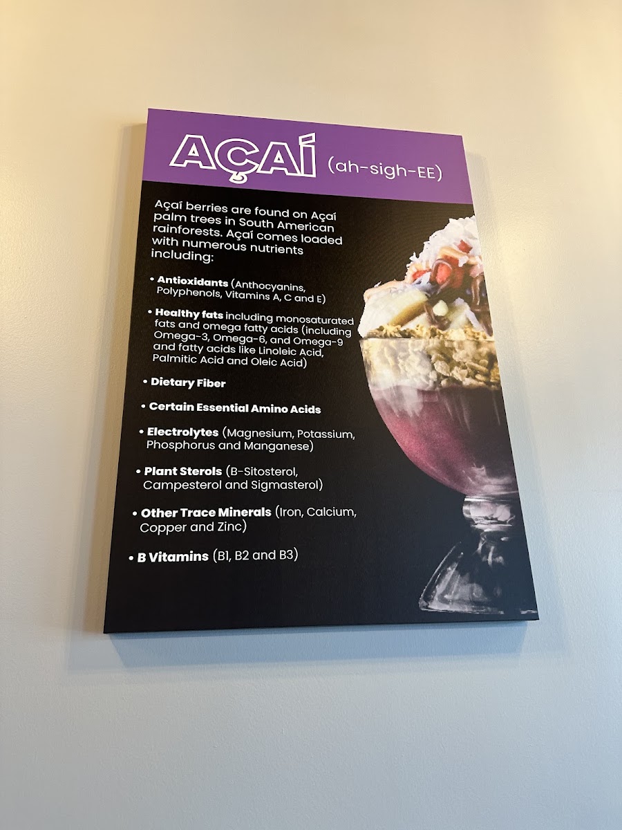 Grain and Berry menu board