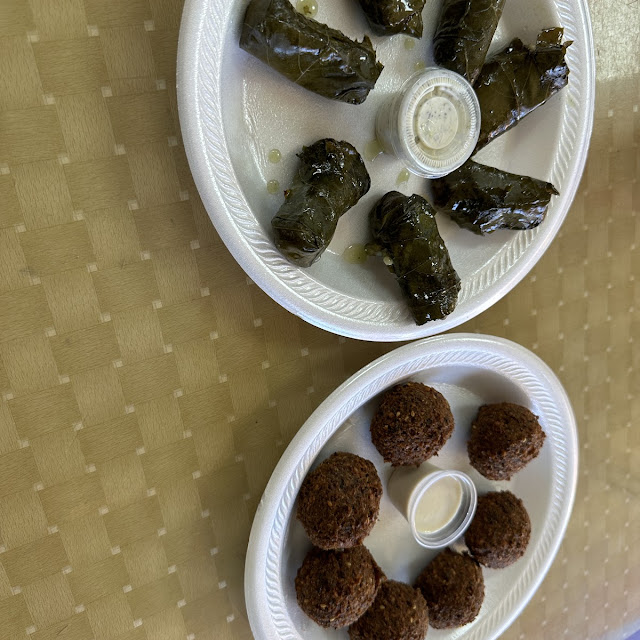Falafel Grape Leaves Combo