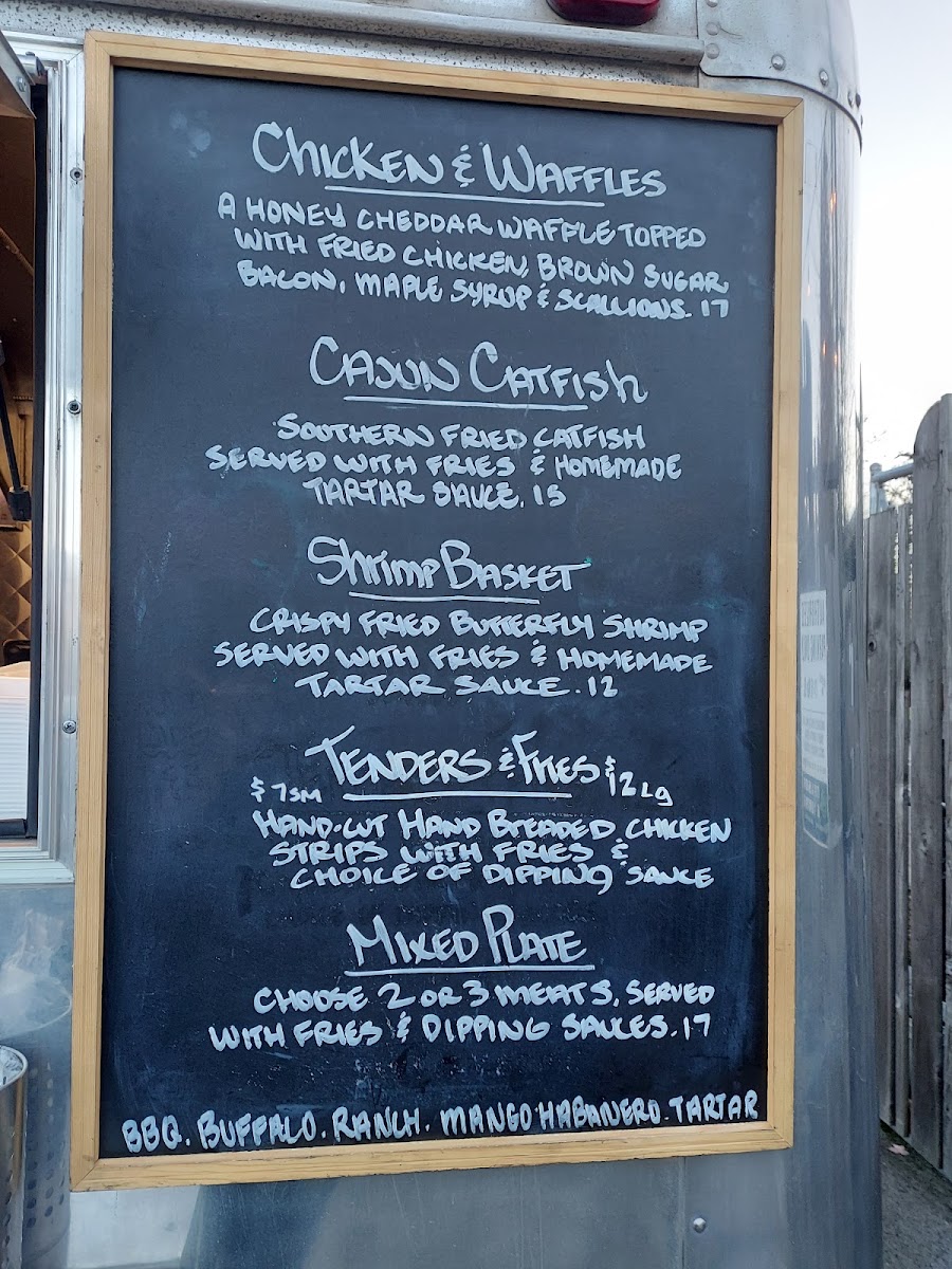 Styr Kurbside Kitchen menu board
