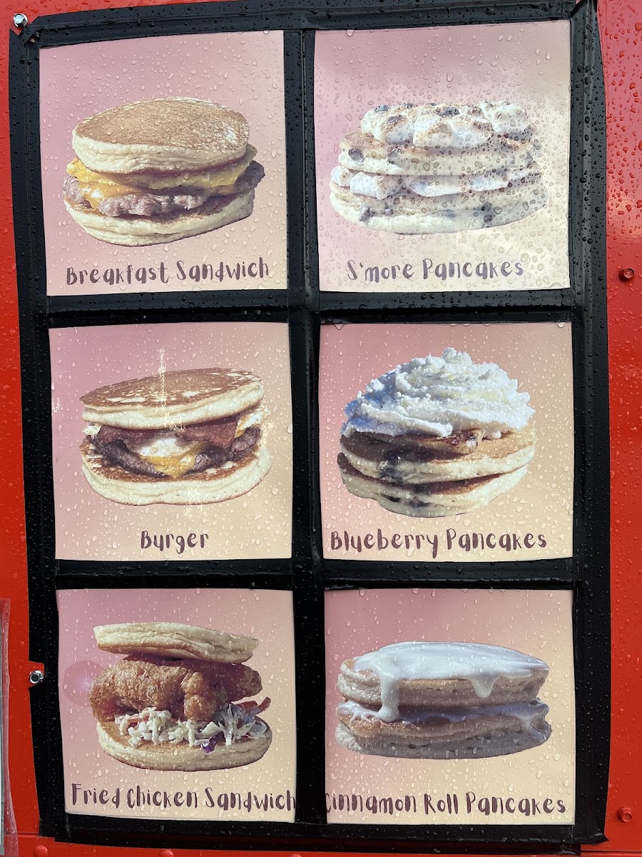 Griddly Bear menu board