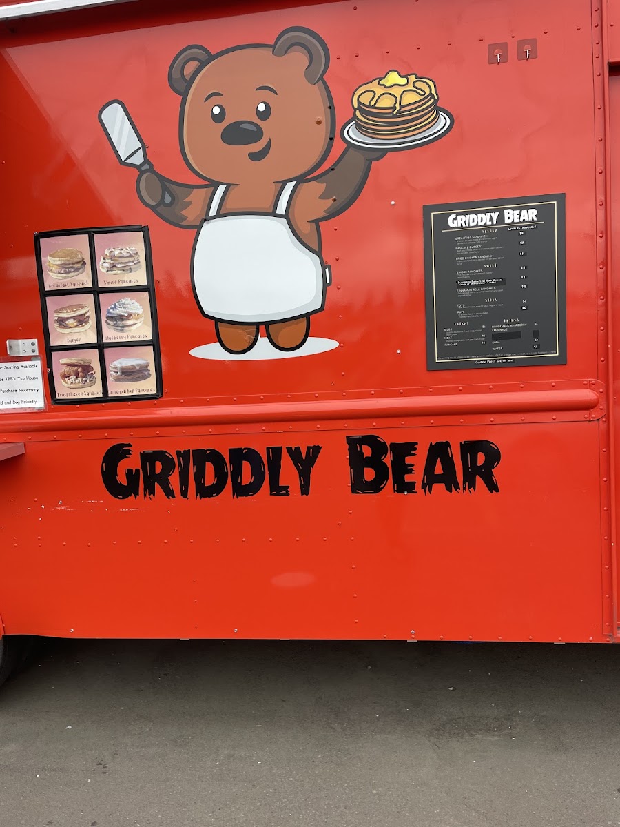 Griddly Bear menu board