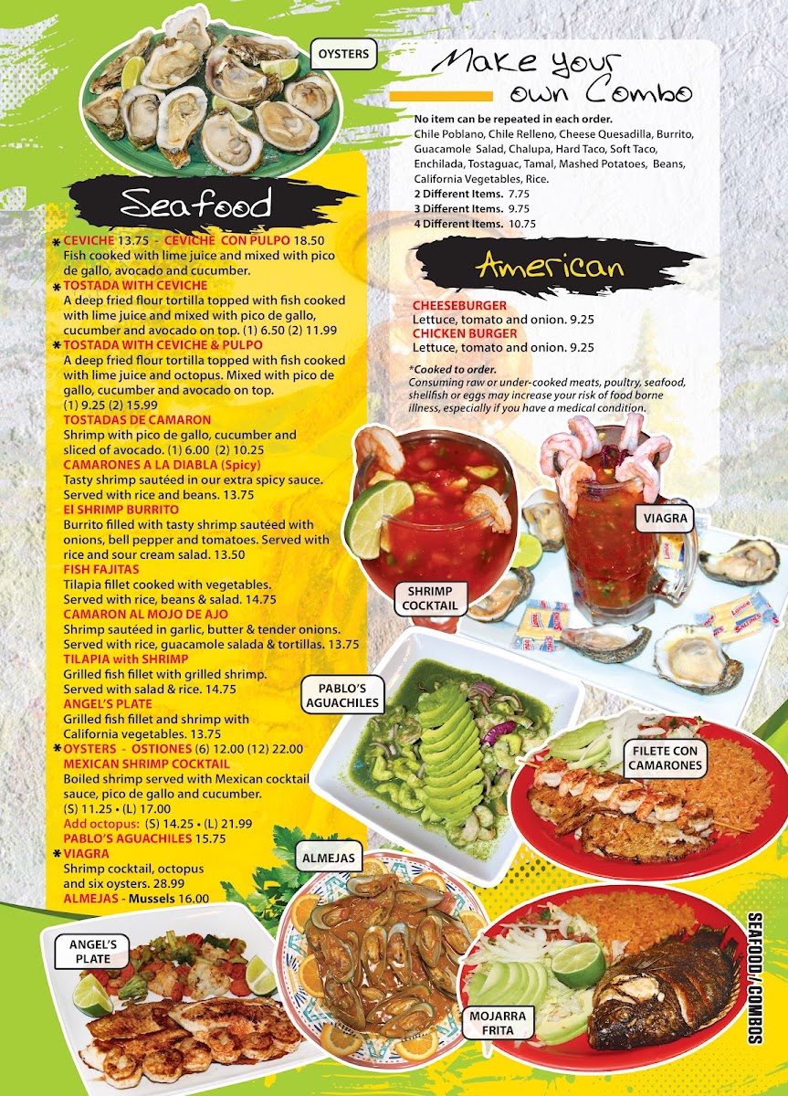 El Conquistador Mexican 3 Inman menu board