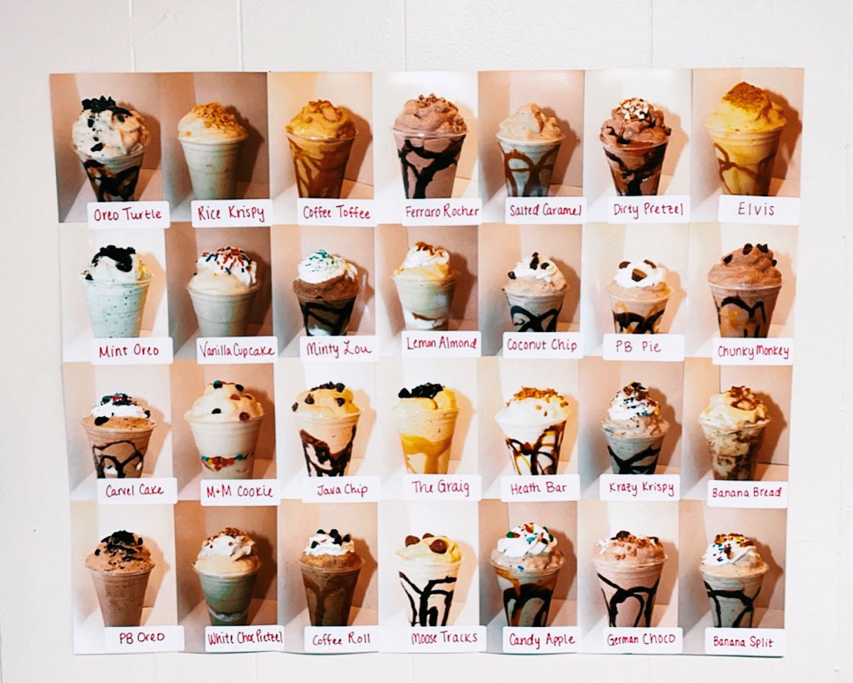 Remix Nutrition - shakes, teas, more menu board