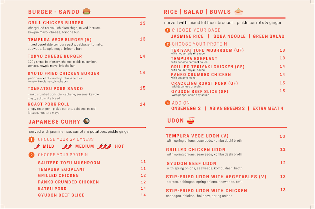 Chu Chu menu board