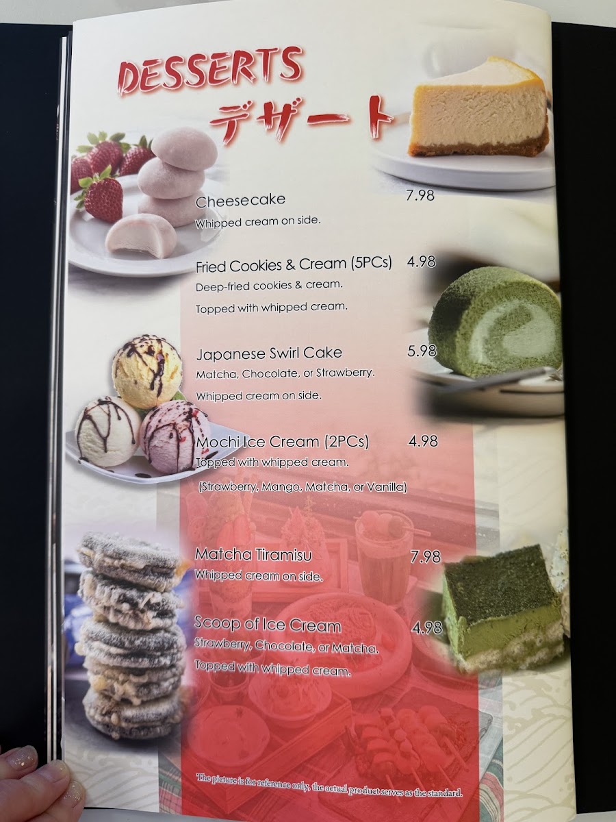 Sushi Boat menu board