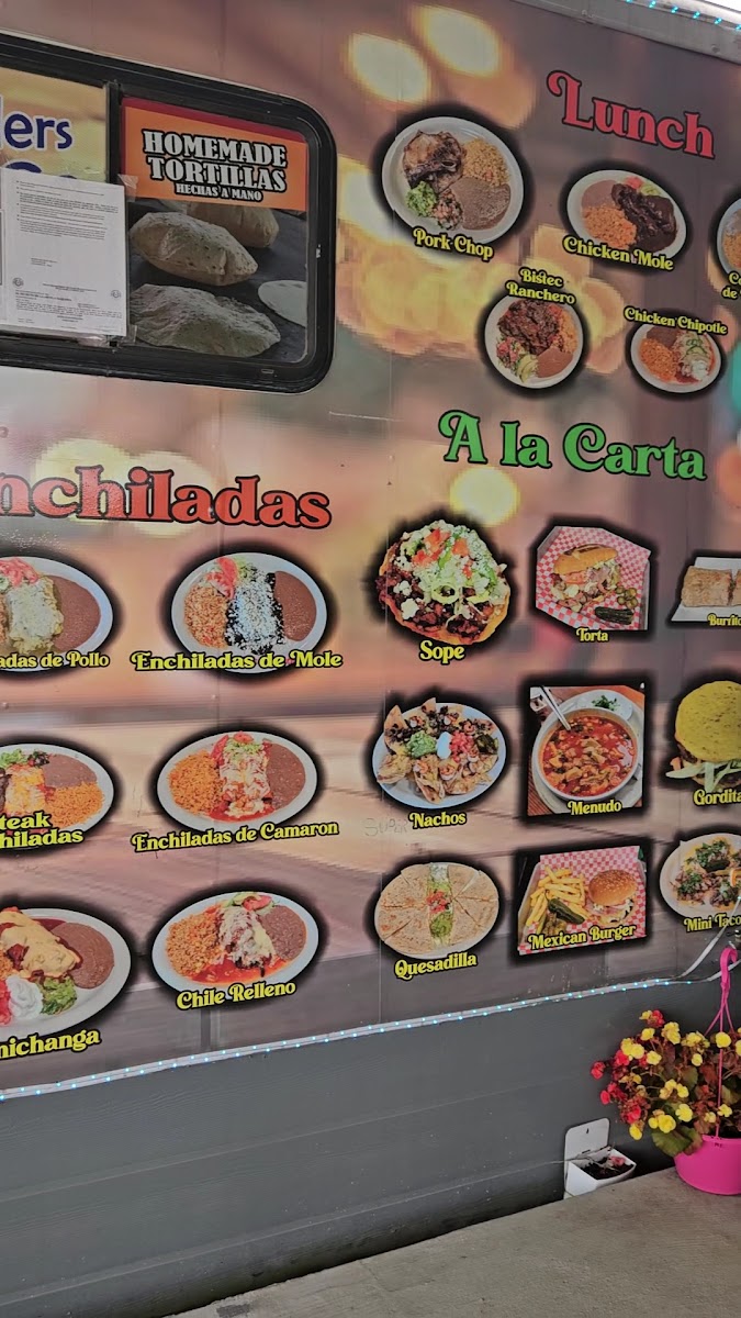 ANTOJITOS SIN MIEDO A PECAR menu board