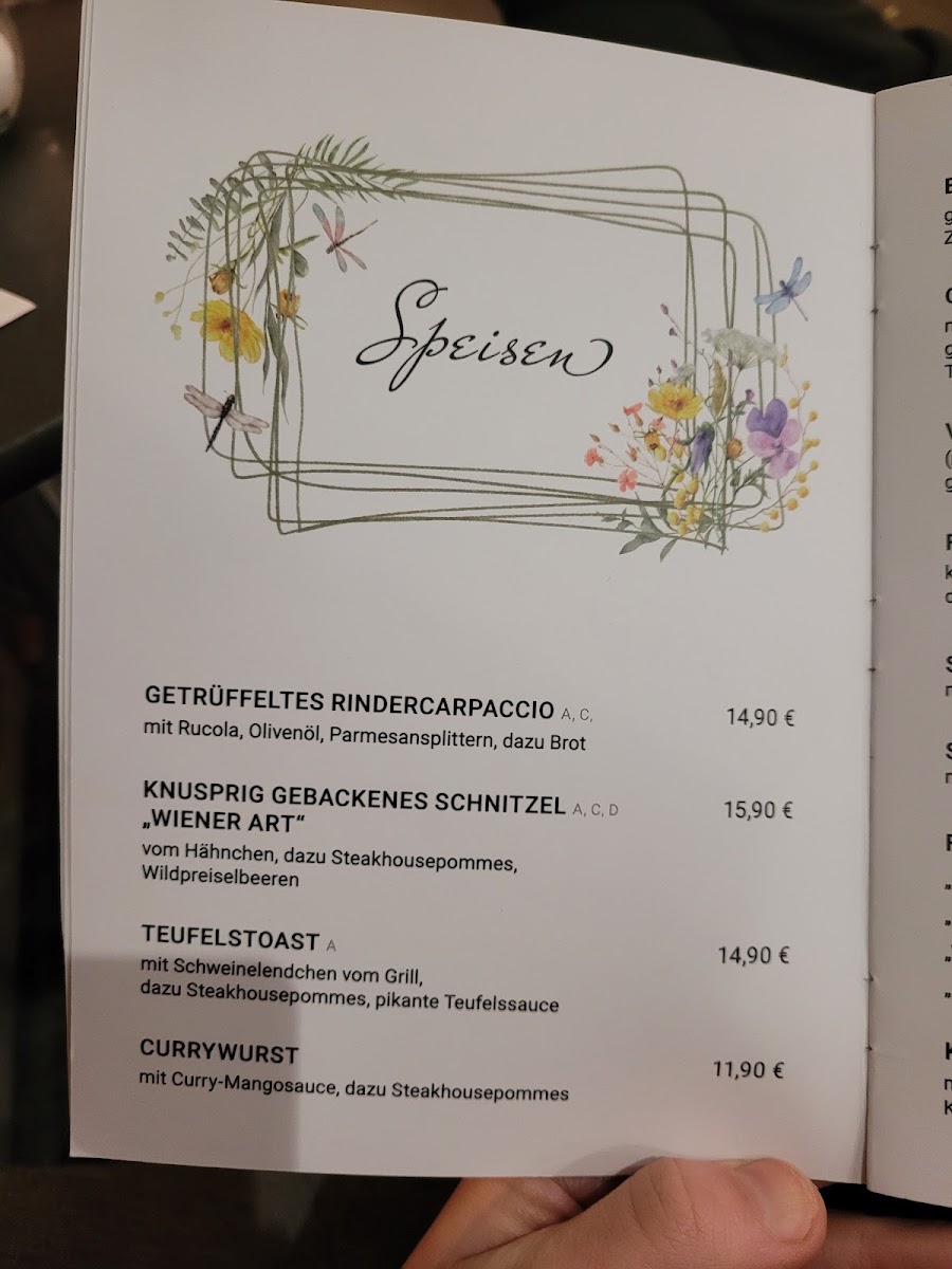 Café Plan B Bürgerhaus Burghausen menu board