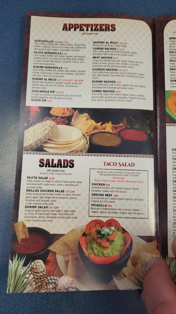 El Mezcal menu board