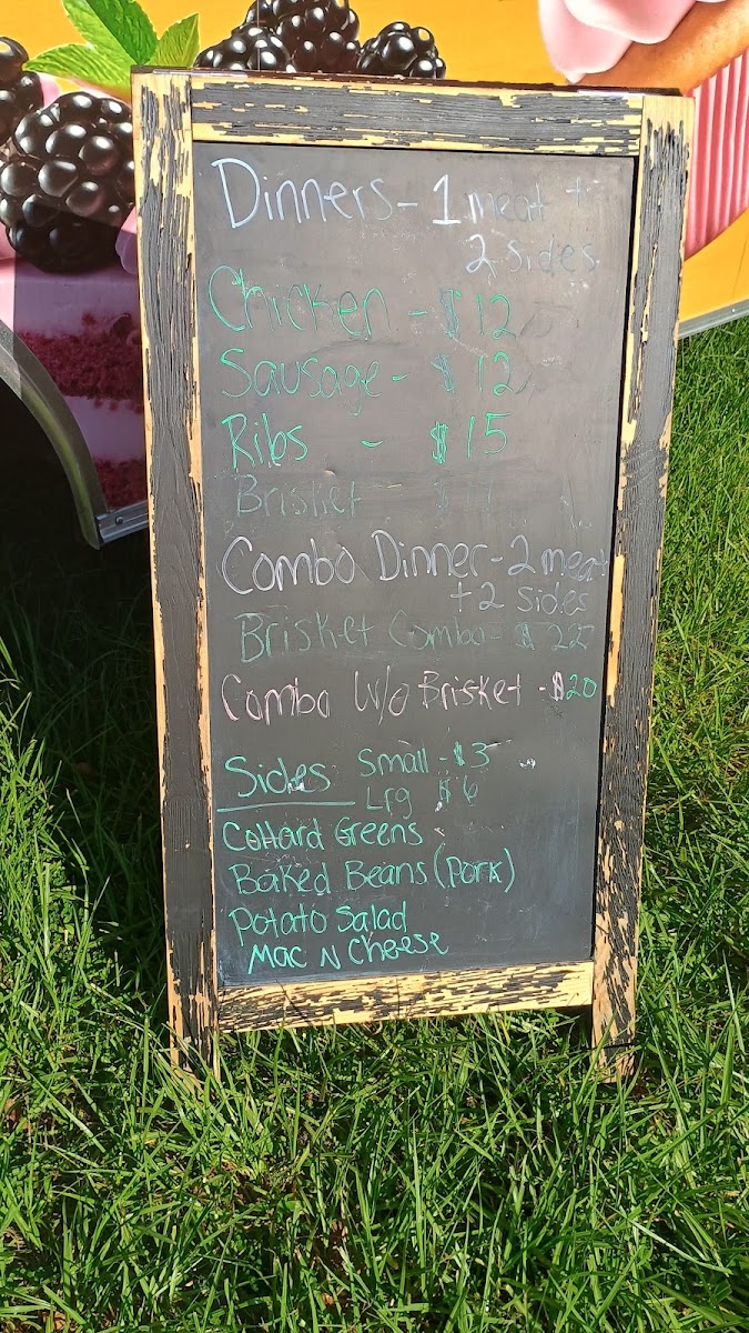 Whigham Family Kitchen menu board
