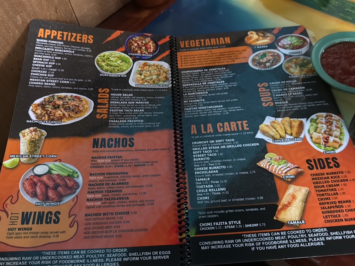 Tacolandia menu board