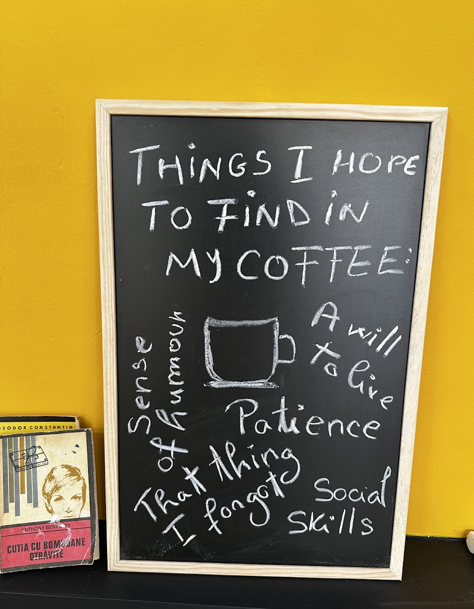 First Cafe menu board