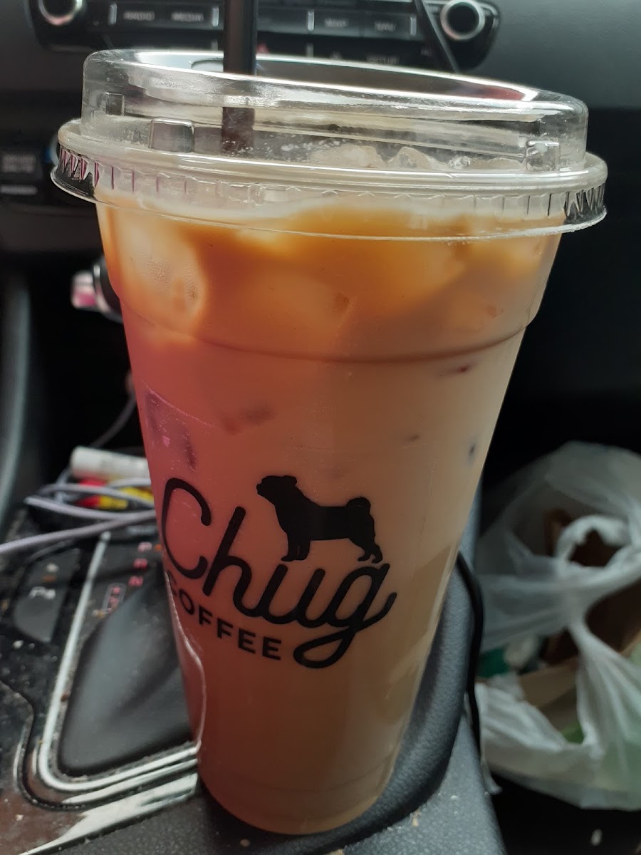 Chug coffee