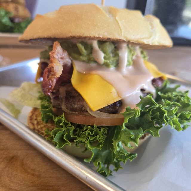 Loaded Burger with Onion Ring
