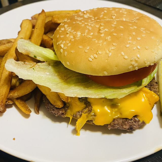 Hamburger with Fries