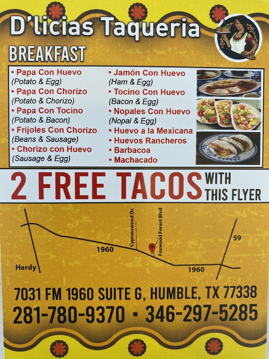 Mexitaco menu board