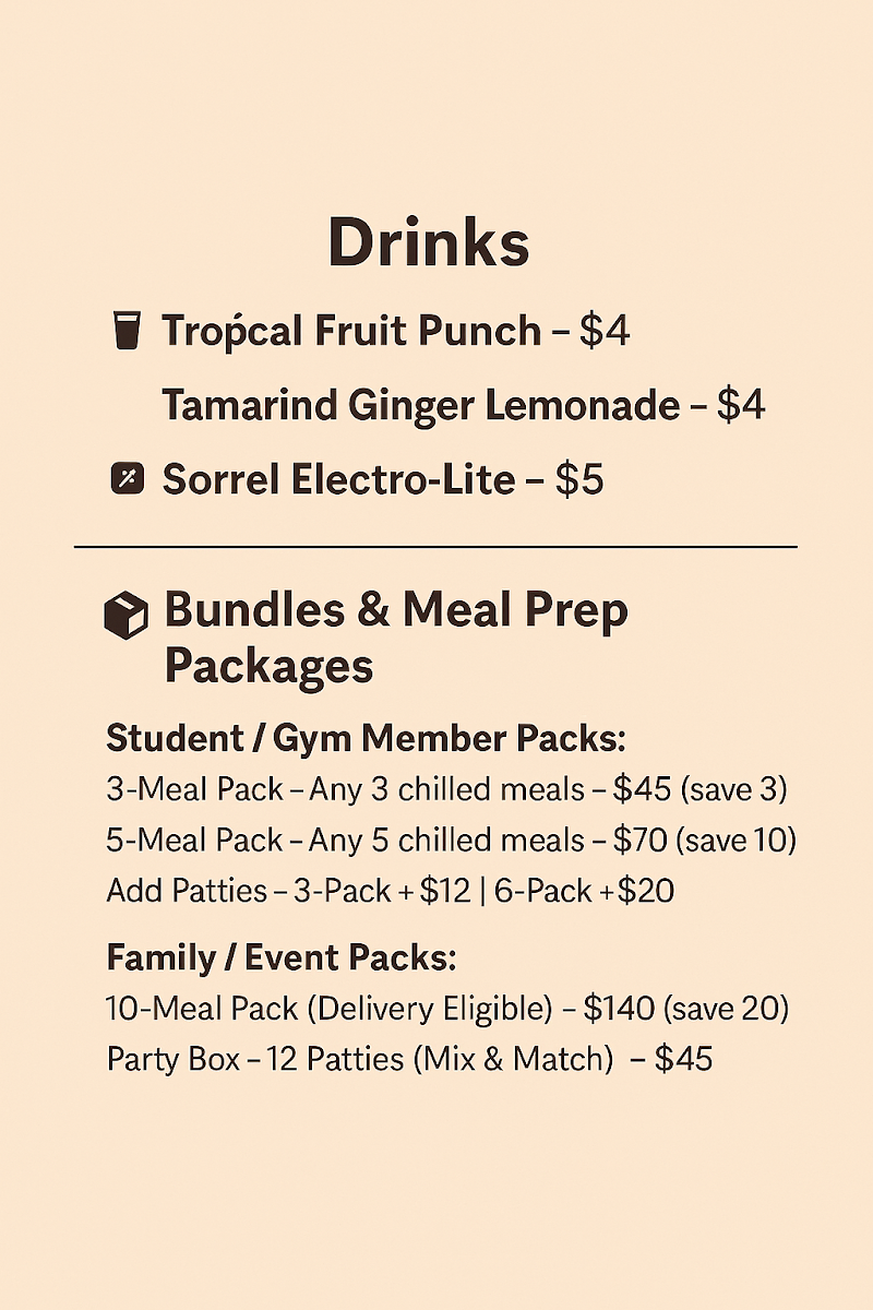 Mane-lan Kitchen menu board