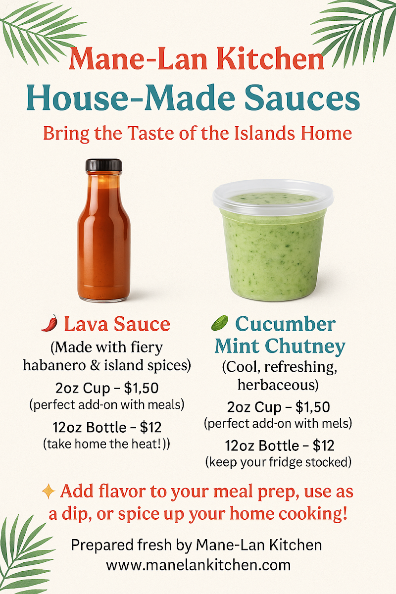 Mane-lan Kitchen menu board