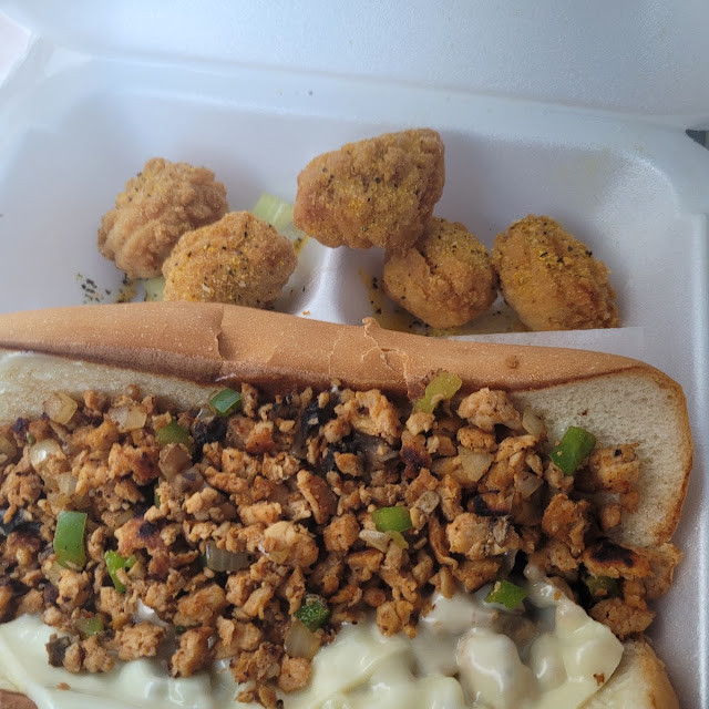 Chicken Philly and 5 Wing Combo