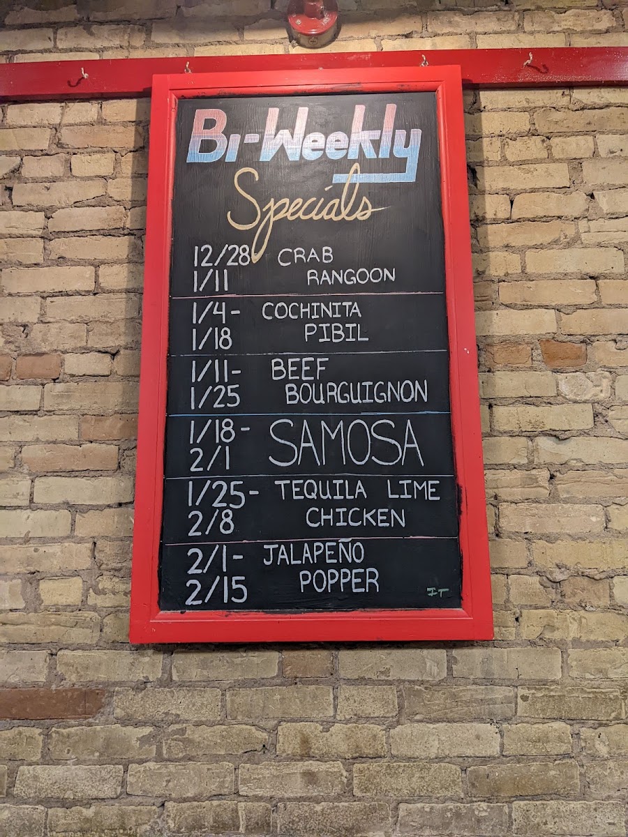 Ian's Pizza Milwaukee | Downtown menu board