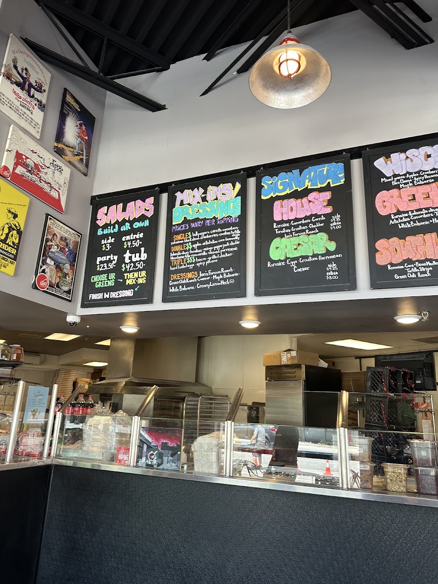 Ian's Pizza Milwaukee | Downtown menu board