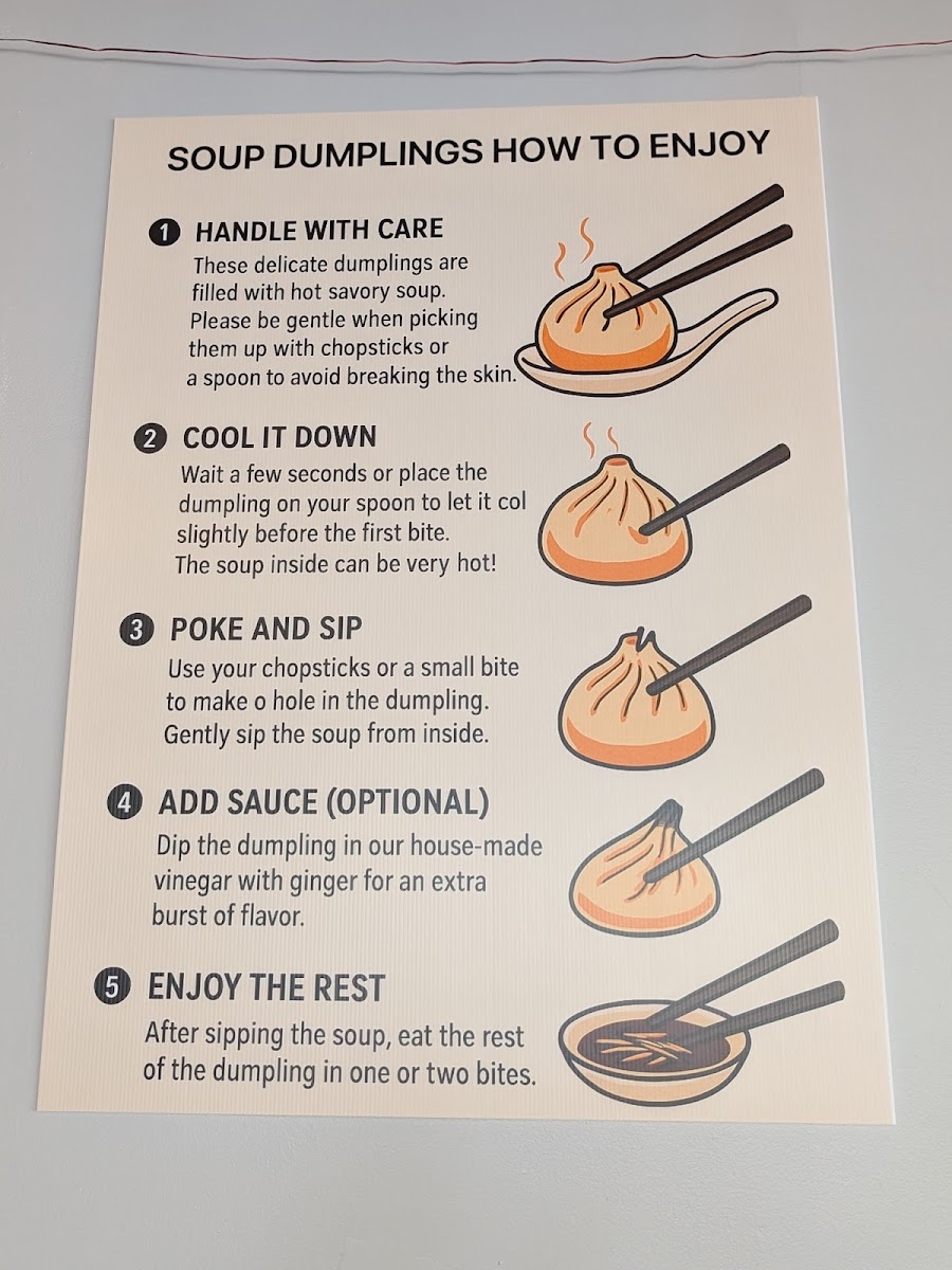 Dumpling House menu board