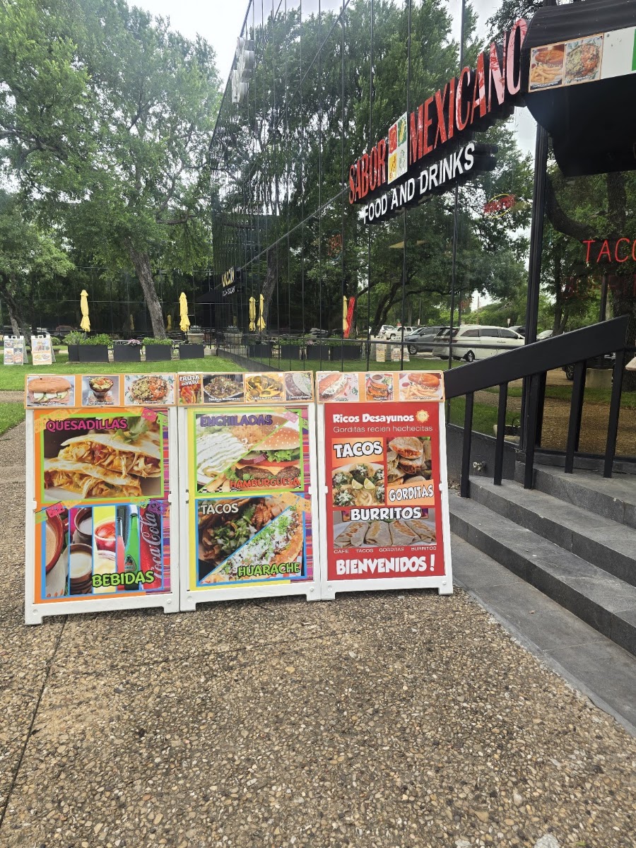 El Sabor Mexicano menu board