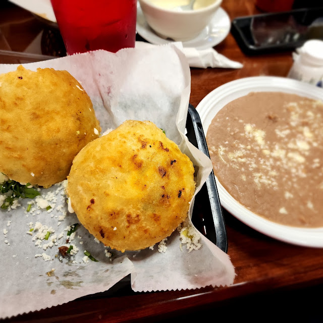 Gorditas and Beans