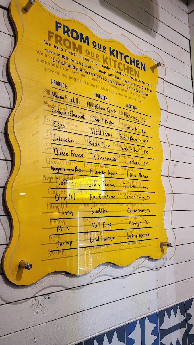 Tacodeli menu board