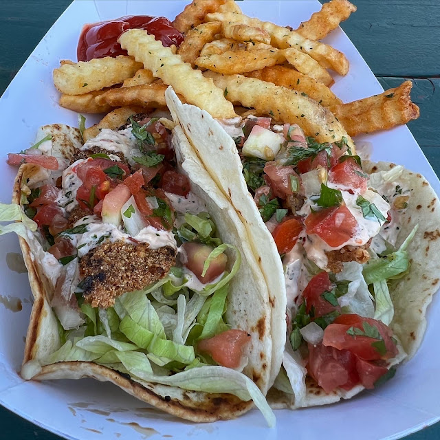 Catfish Tacos and Fries