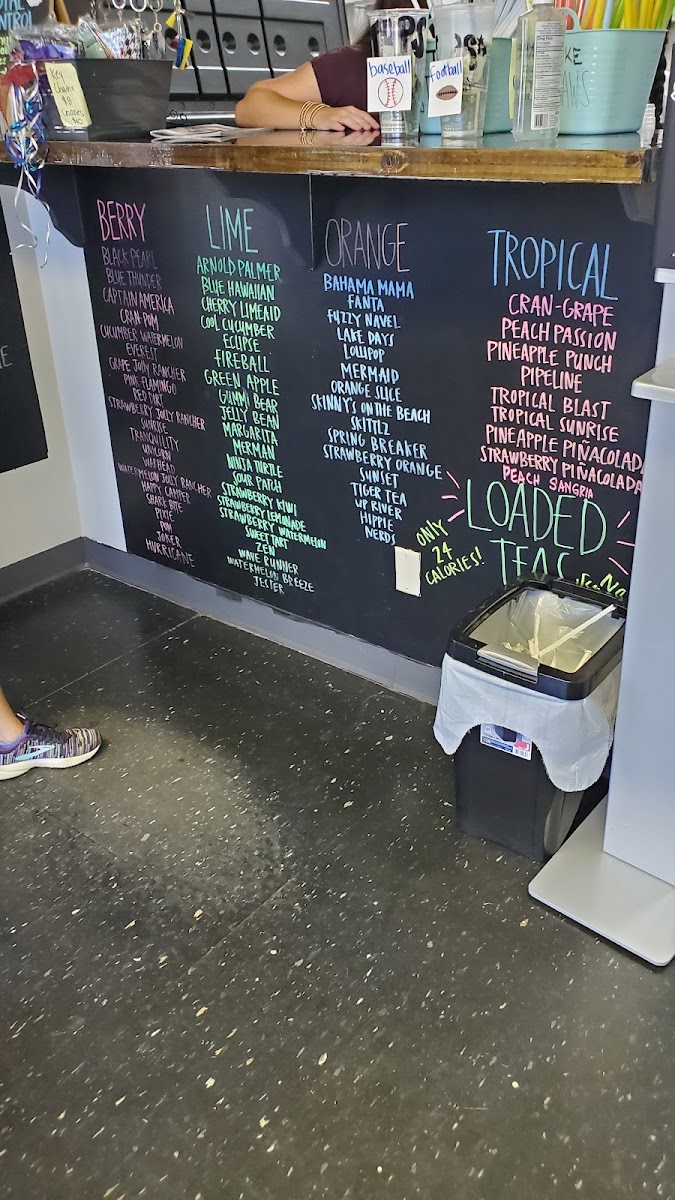 Tupelo Nutrition menu board